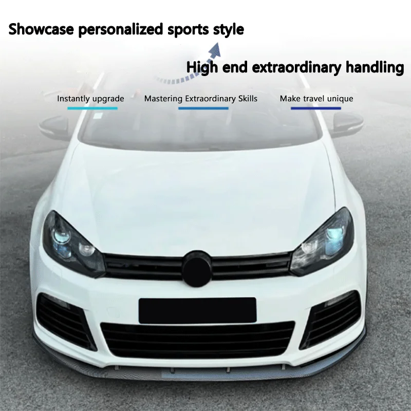 For Volkswagen Golf 6R MK6 R 2008-2012 Front Lip And Shovel Modification Accessories Auto Body Kit for Enhanced Vehicle Look