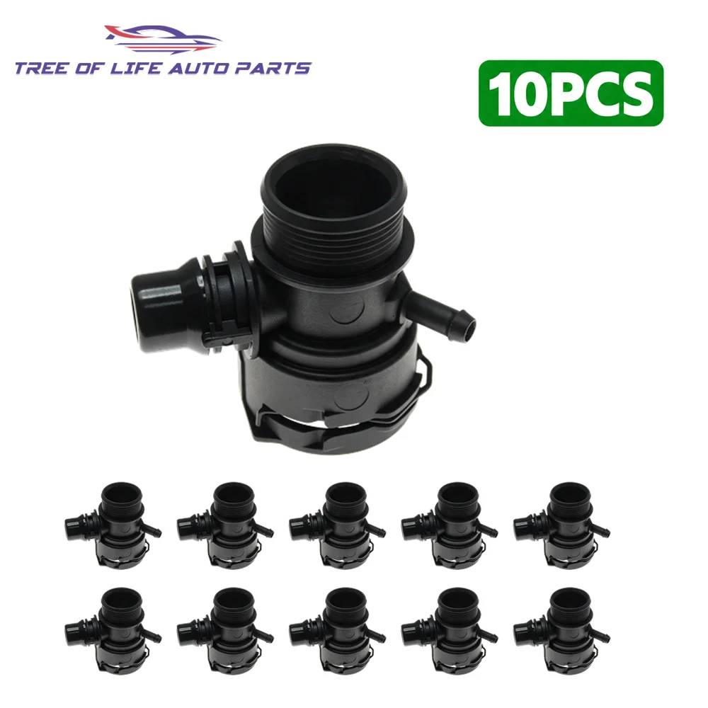 1/2/5/10x Radiator Coolant Water Upper Hose Connector 17127797257 For BMW 1 3 Series E82 E88 E90 E91 E92 E93 X1 E84 N47 Diesel