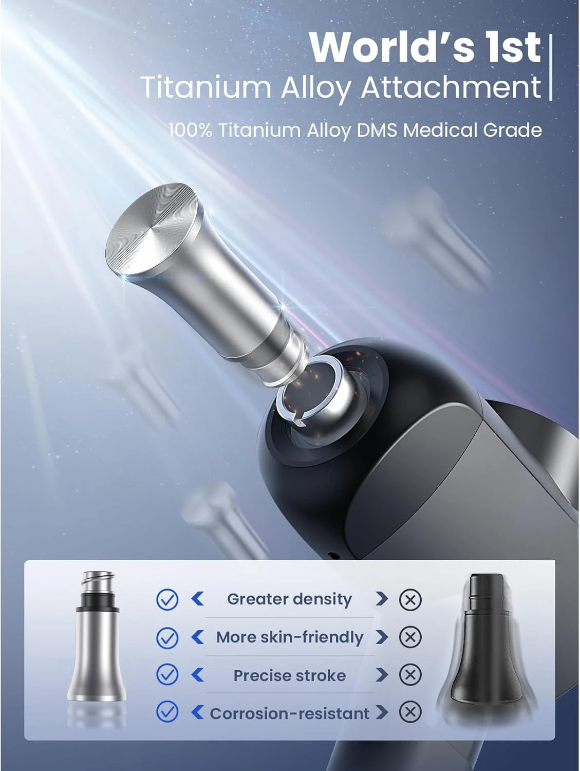 ปืนนวด X6 Pro สำหรับนวดเนื้อเยื่อลึกด้วยการกระแทก พร้อมหัวโลหะบำบัด ปืนนวดกล้ามเนื้อระดับมืออาชีพ · ขายตรงจากโรงงาน