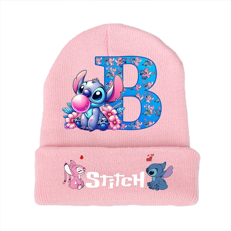 Miniso Disney Stitch Men's and Women's Knitted Hat Cartoon Winter Wool Hat Cute Hat Student Cold Hat