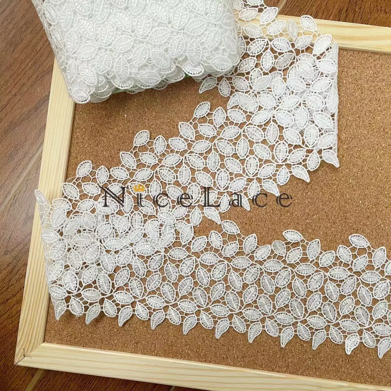 5 Yard/Lot Ready To Ship White Embroidery Lace Border Made By Many Leaves Accessories For Bridal veils and wedding dresses