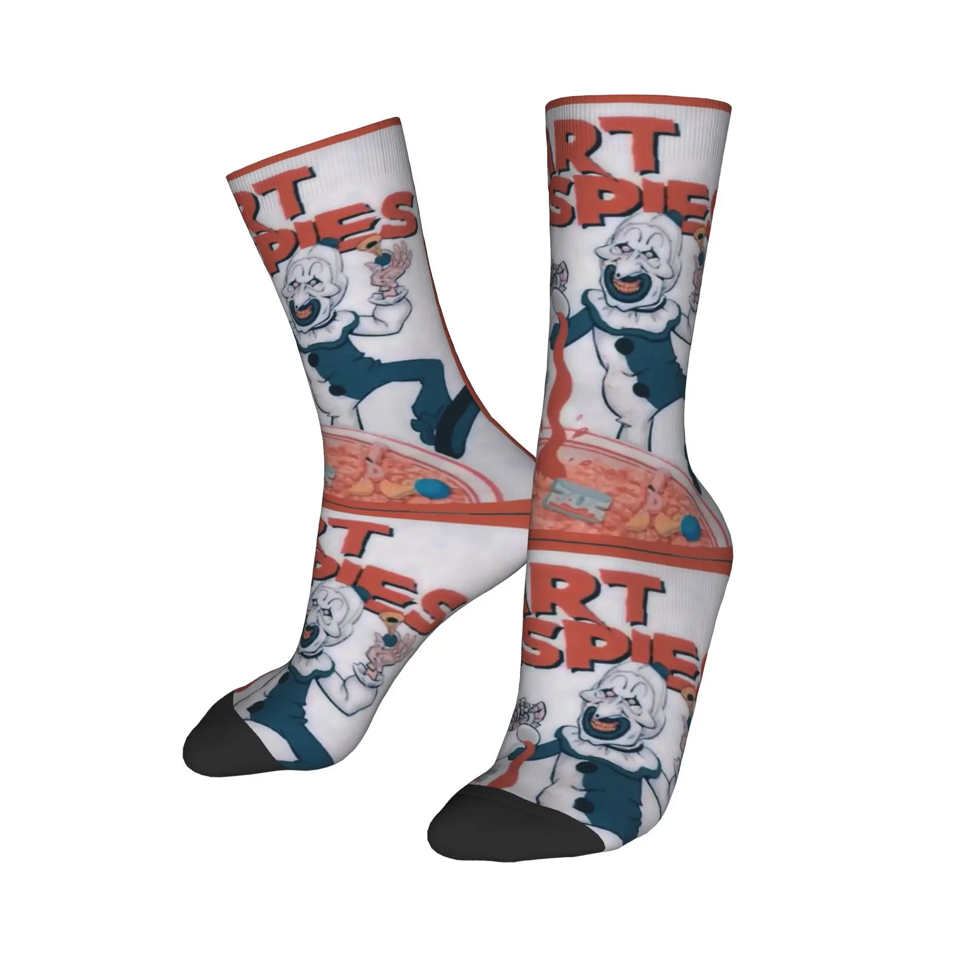 Art Crispies Terrifier Horror  Sock Happy Funny Men's Socks Casual Clown Fashion Retro Graphic Women's Autumn Winter Stockings