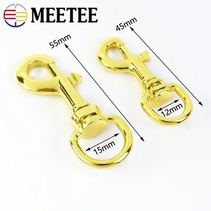 5/10/20Pc 12/15mm Metal Lobster Clasp Bag Strap Swivel Buckles Dog Collar Snap Hook Trigger Connect Buckle Keychain Carabiner