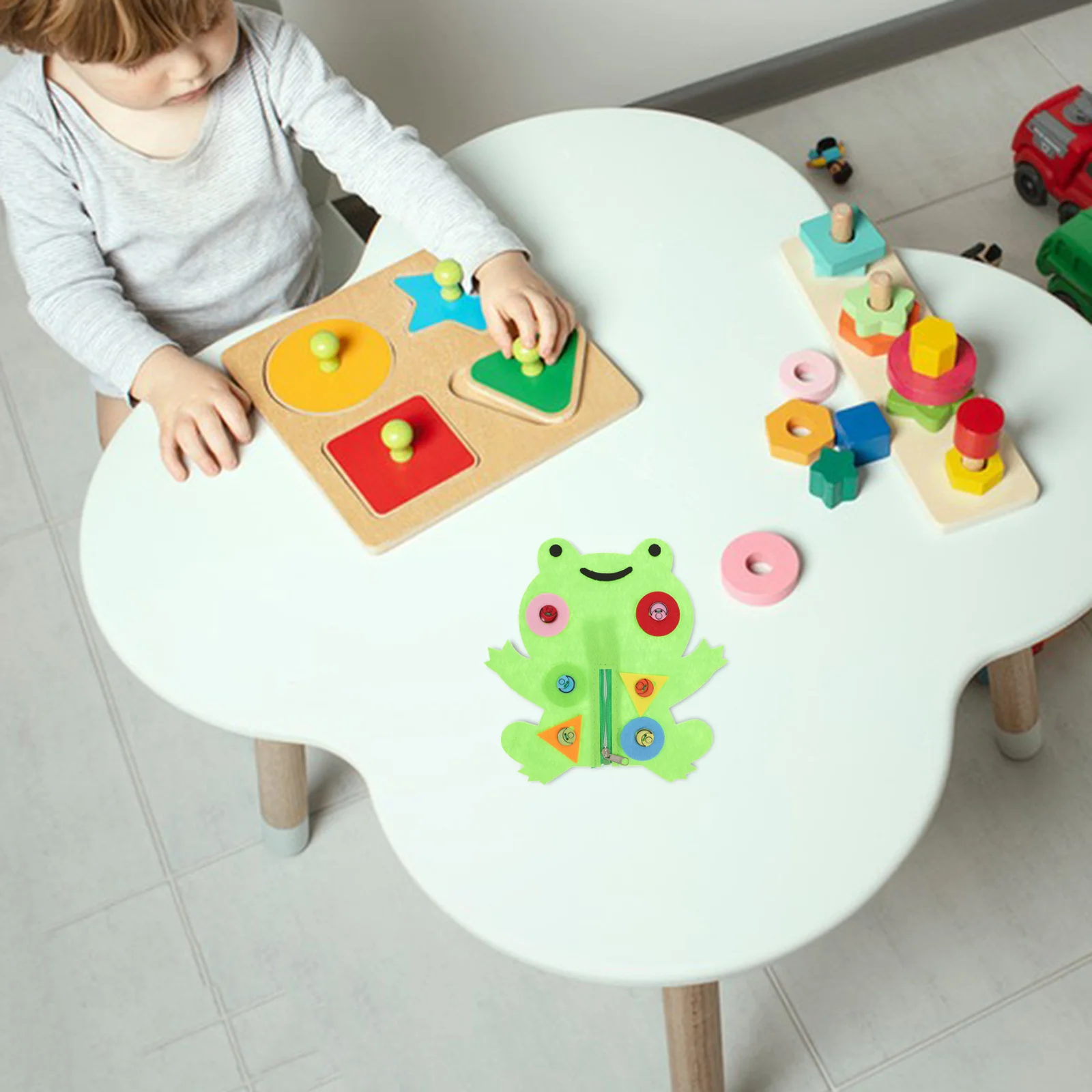 Pai-filho jogo brinquedo do jardim de infância brinquedos auxiliares de ensino manual cognitivo cor correspondência botão educação aprendizagem precoce não tecido