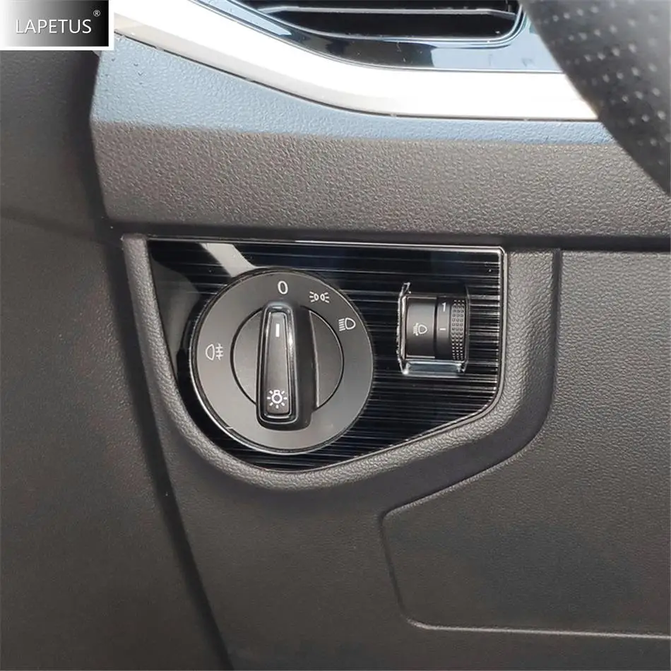 

For VW Volkswagen Polo 2019 - 2023 Auto Accessories Dashboard Air AC Outlet Vents / Head Lamps / Warning Lights Decor Cover Trim