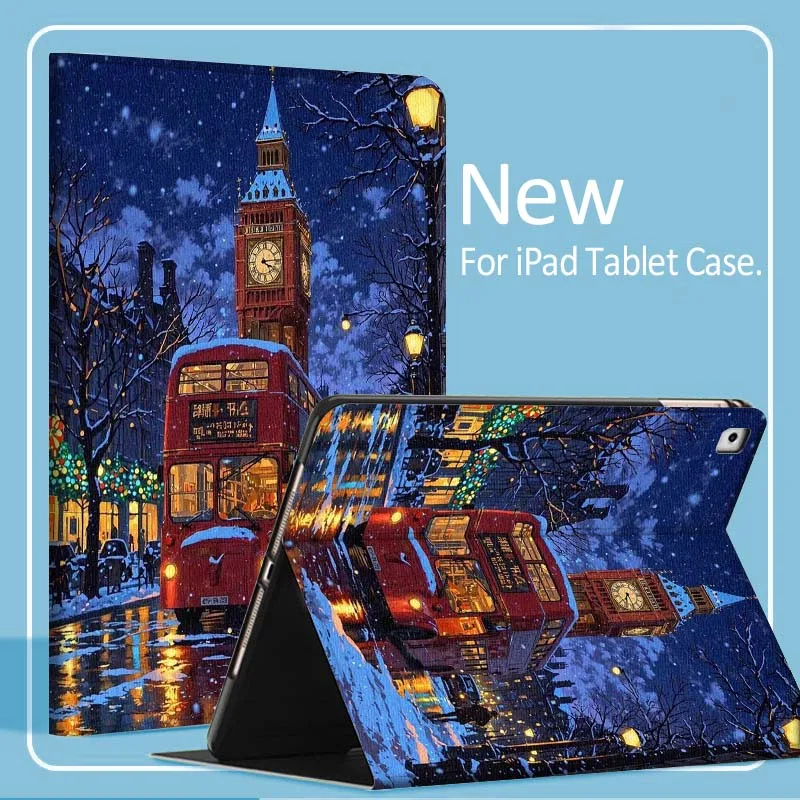 

Snowy Castle Train Night For iPad Pro Air Mini 1 2 3 4 5 6 7 7th 8th 9th 10th 11th 10.2 9.7 10.5 10.9 11 2024 2025 Tablet Case