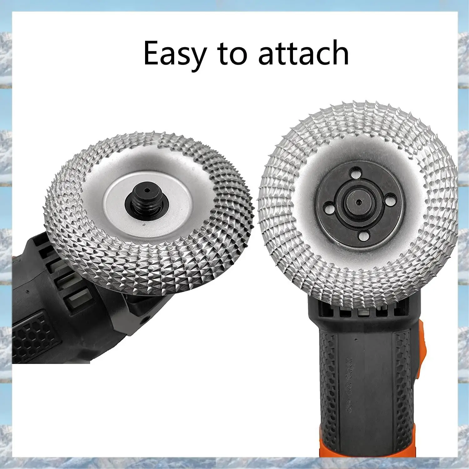 2025 Горячий стиль, диск для резьбы по дереву, шлифовальный диск, диаметр 7/8 дюйма, шлифовальный круг по дереву, абразивный диск для резьбы (100 мм, дуговой тип, S