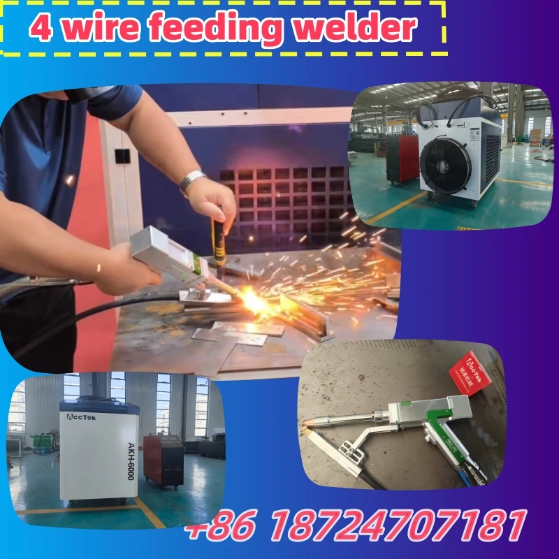 Semi-Auto Welding Machine Easy Operate Max 6000watt Lazer Gas Welding for Stainless Steel Brass Bronze Alumninum Iron 4mm 10mm