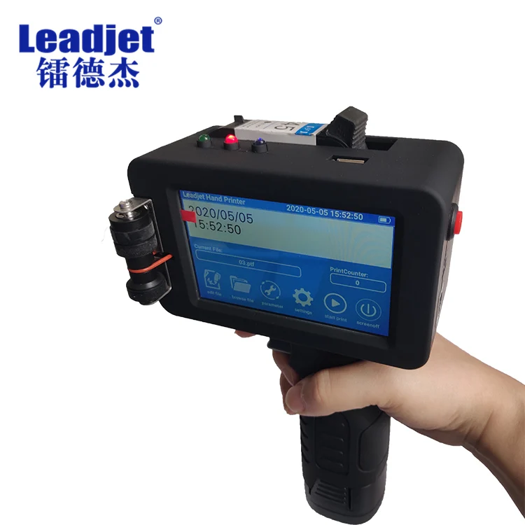 

Handheld portable inkjet printer for expiry date printing