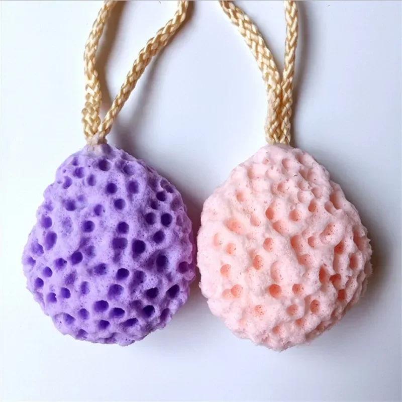 1 Pc Children Honeycomb Bath Sponge Kids Hydrophilic Bath Sponge Fun Solid Color Shower Sponge Baby Adults Skin Care Accessories