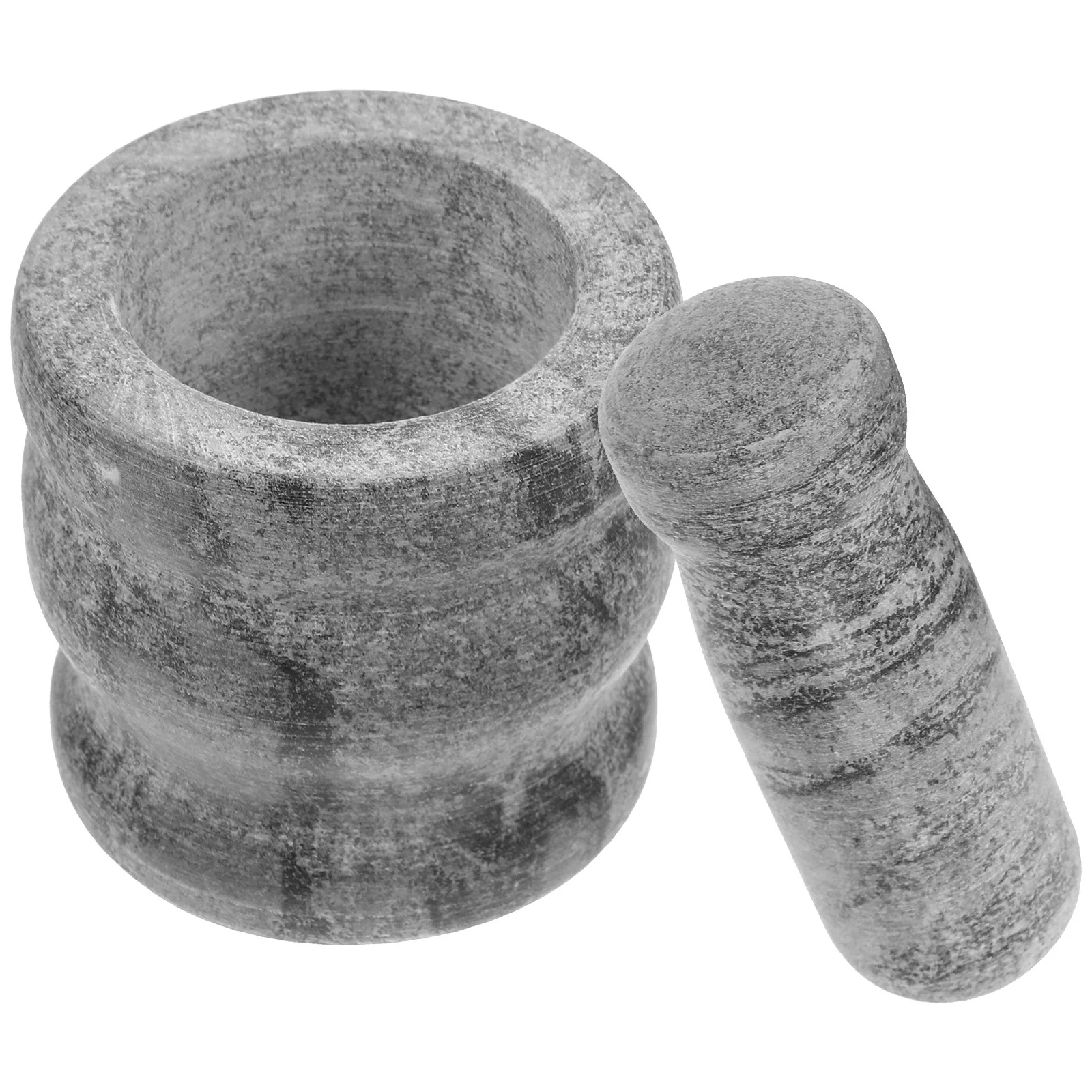 

Garlic Stone Pestle Stone Bowl Household Pestle for Garlic Ginger Pepper Grinding Bowl Easy Clean Ginger