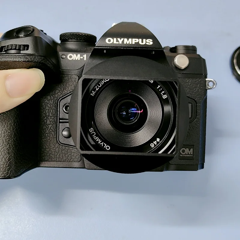 Design para Olympus M.Zuiko Digital 17mm F/1.8Metal Baioneta Capa de lente quadrada vem com tampa de metal