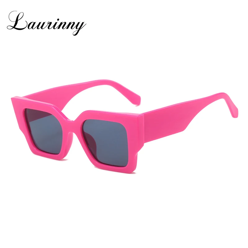 

Fashion Hot Pink Square Sunglasses Women Men Brand Designer Luxury Sun Glasses Retro Classic Leopard Lady Eyewear UV Protection