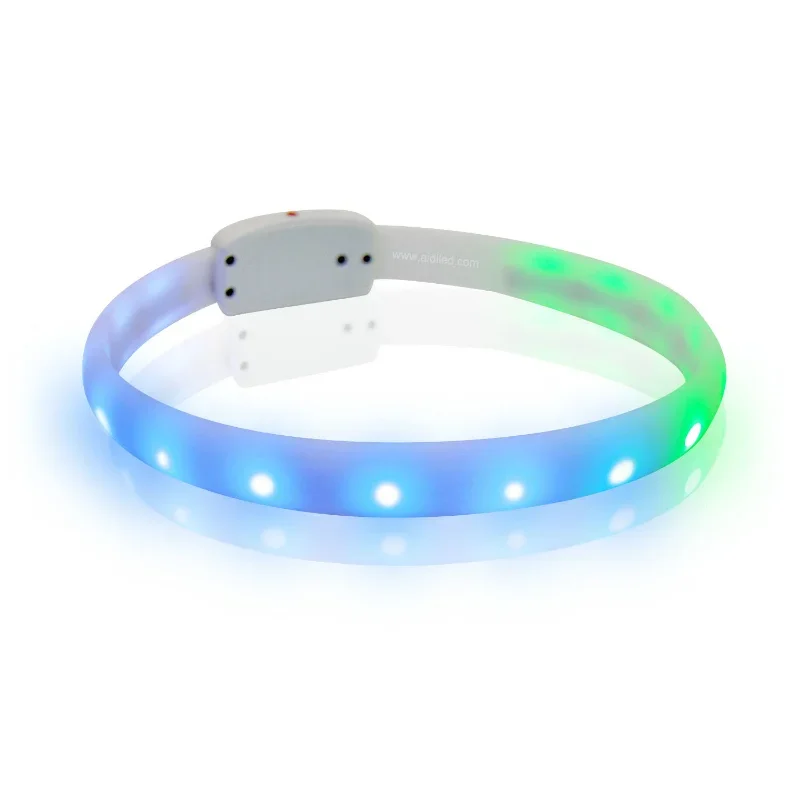 LED Pet Collar Durable Luminous Necklace With Flashing Lights Puppy Safety Glow Necklace Usb Dog Collars