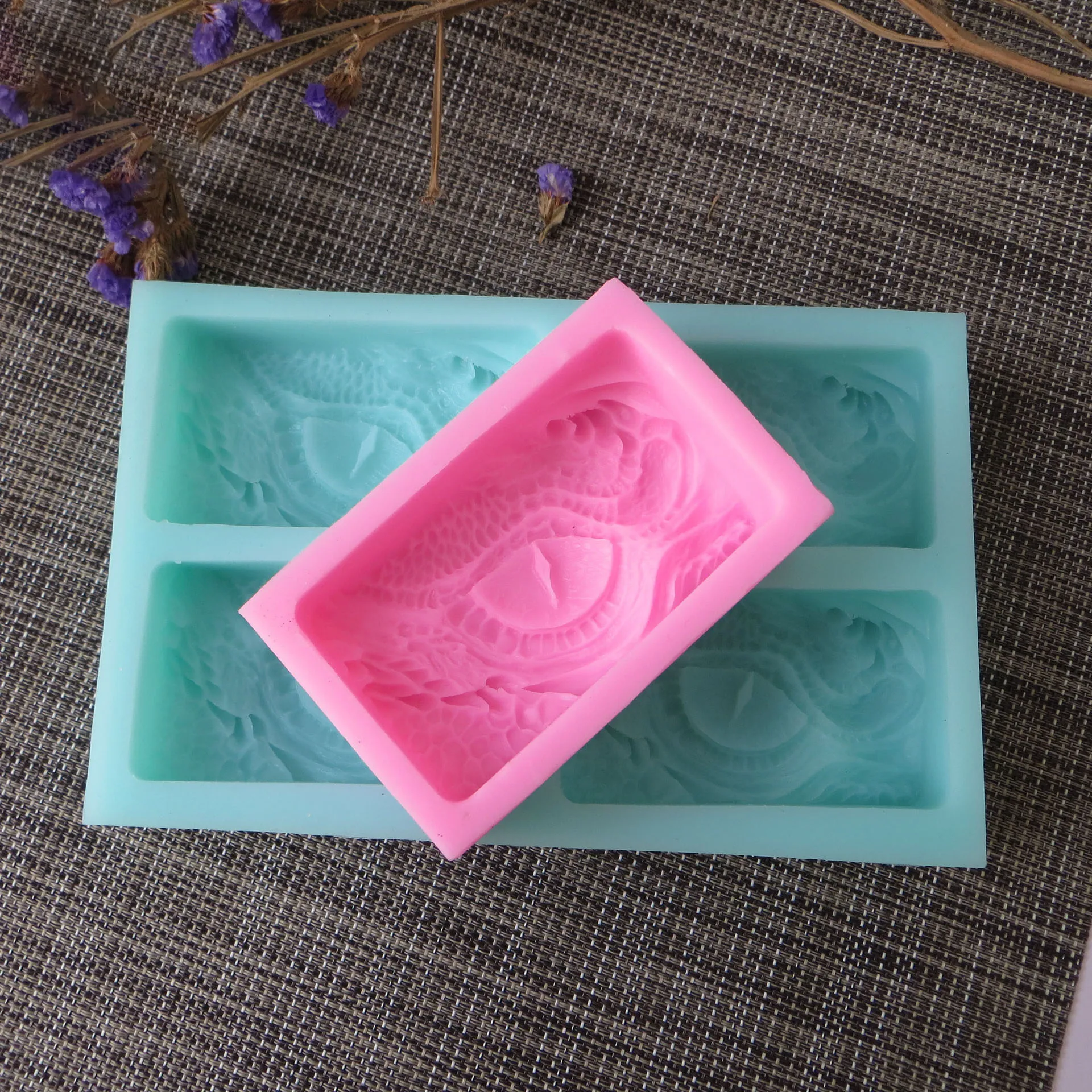 Dragon Eye Square Soap Fondant Cake Silicone Mold Handmade Soap Making Chocolate DIY Candle Cake Decorating Tools