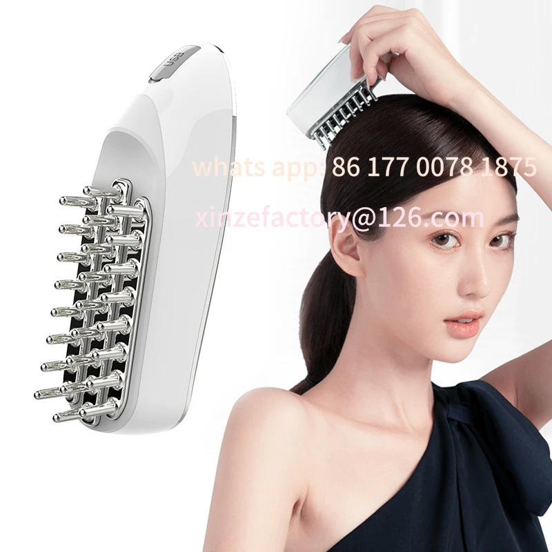Customizable Massager Micro-current Hair Care Comb Hair Care Comb LED Scalp Massage Electric Comb Home Portable