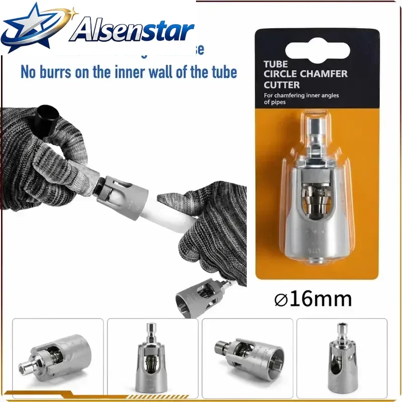 Flaring Reamer with Blade for Pipe Deburring Full Circle Reamer Tube Expander Internal External Chamfering Tool