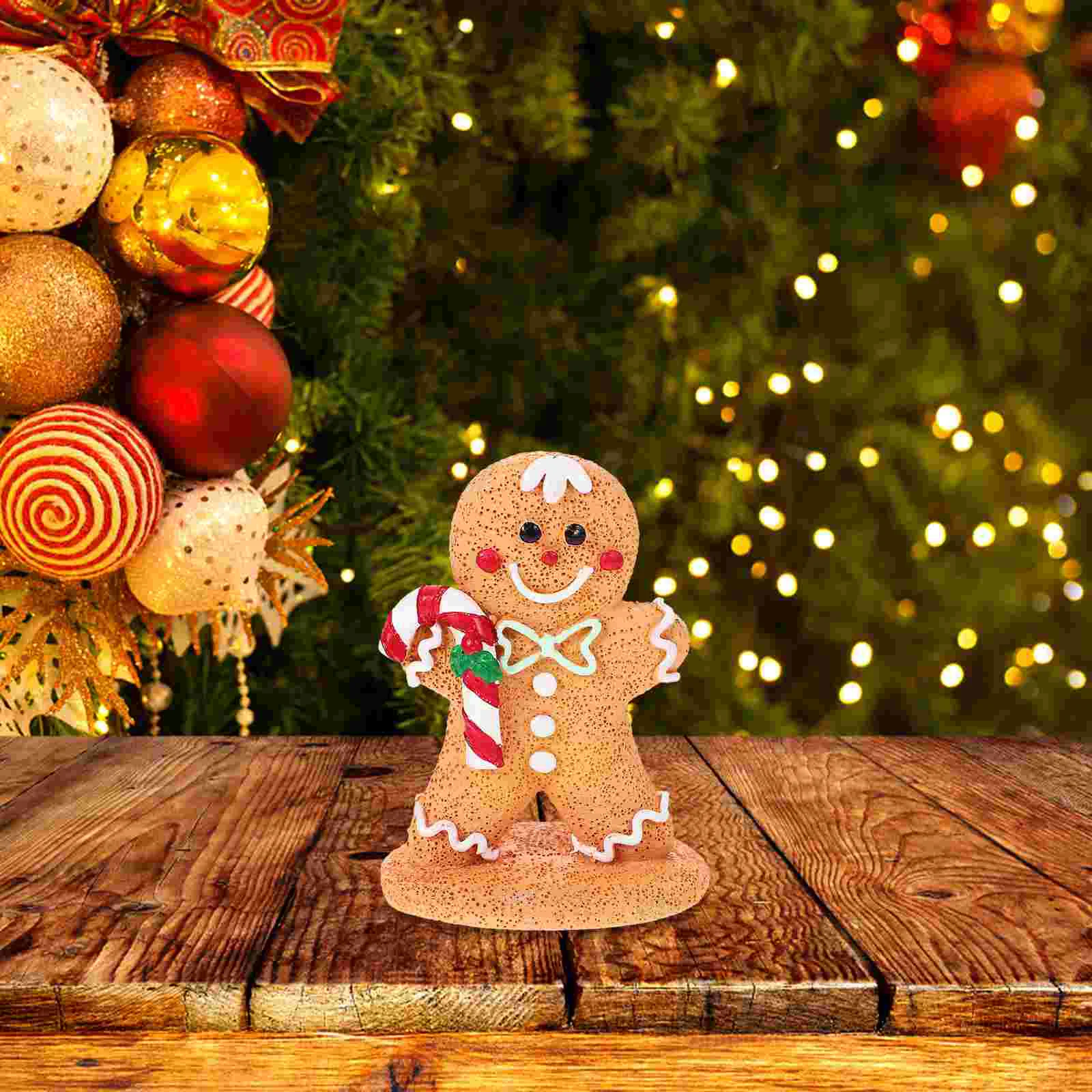 

Xmas Decoration Gingerbread Boy Man Miniature Christmas Ornament Table Ornaments