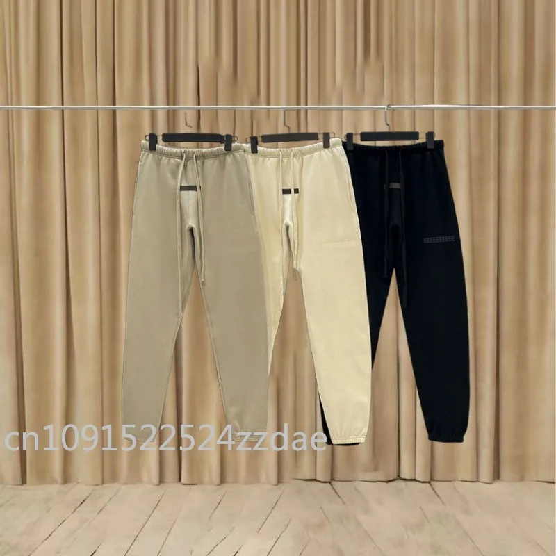 

FW22 Luxury Design Men's Casual Pants Two Rows Flocking Letter Logo Sweatpants Designer Brand Couple High Street Jogger Pants