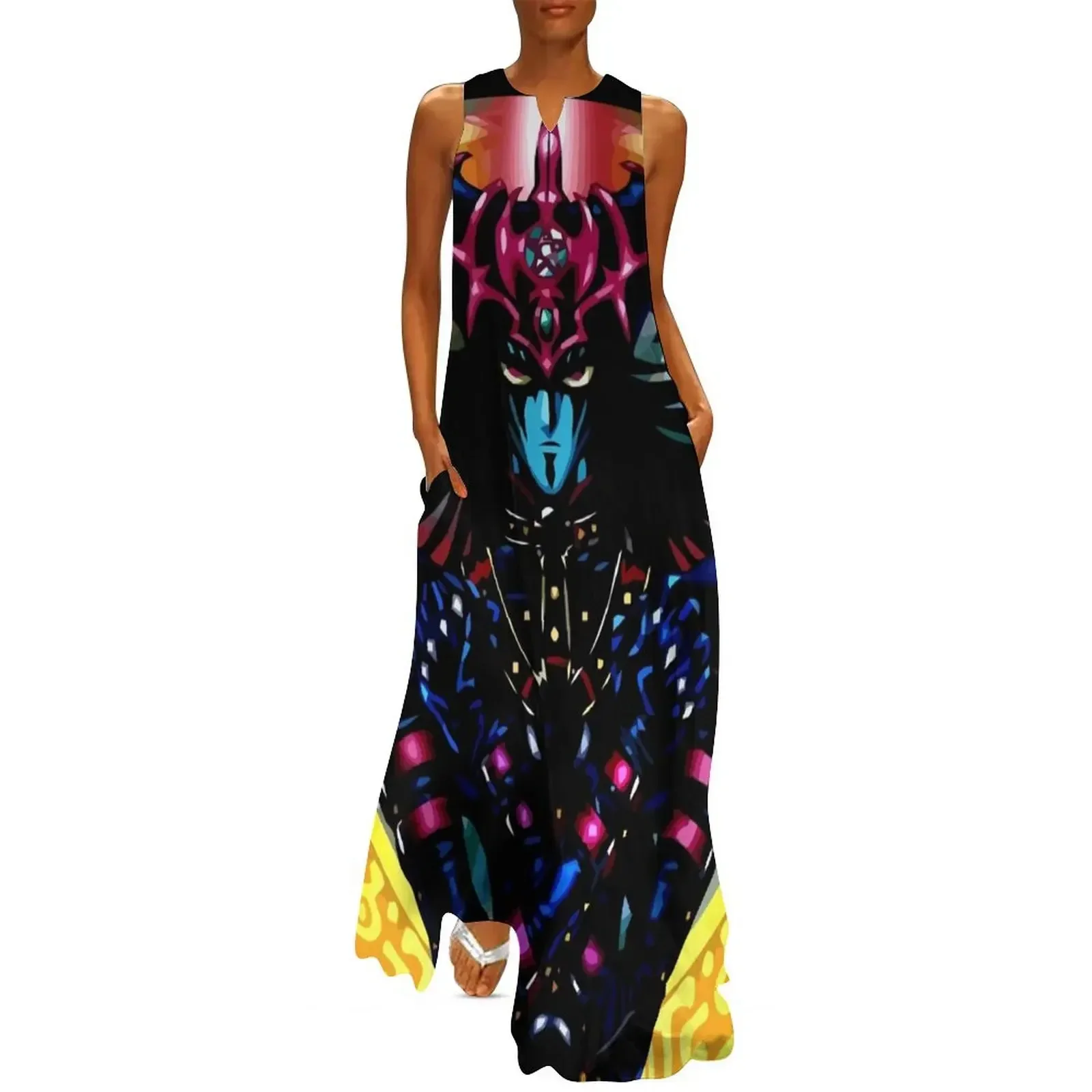 

Magician of Black Chaos Long Dress womens clothing women's evening dresses Dresses Dress