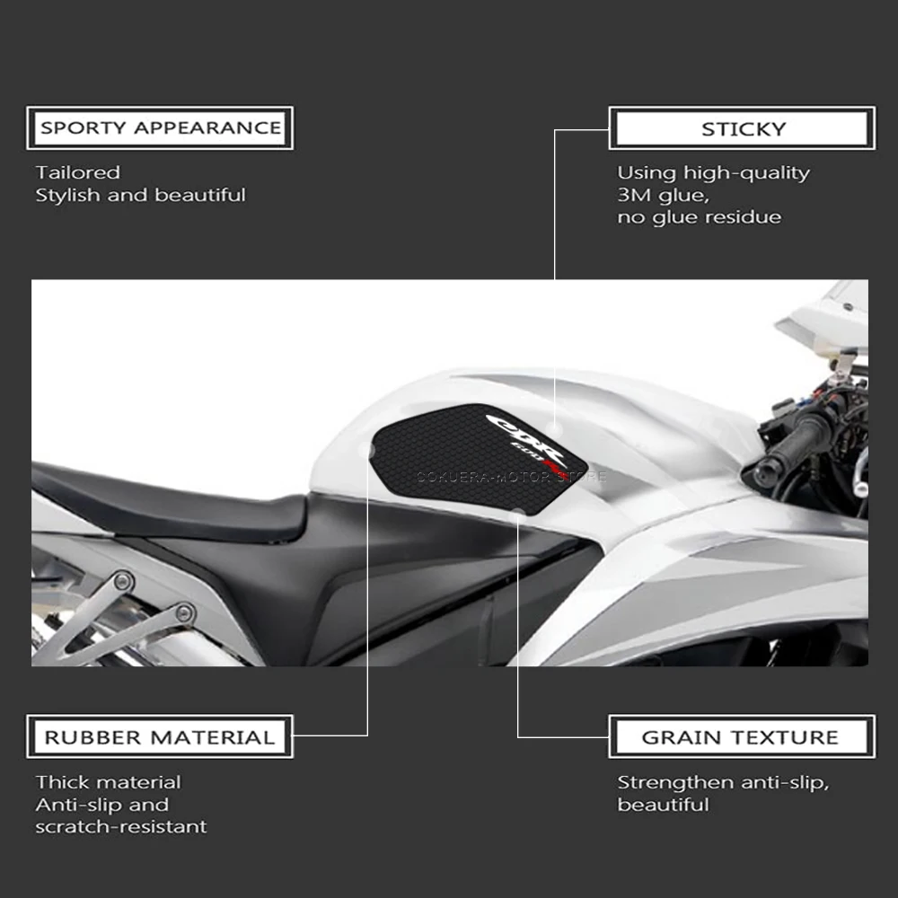 For CBR600RR CBR 600 RR 2003-2006 Tank Pad Sticker Motorcycle Accessories Non-Slip Side Fuel Tank Stickers