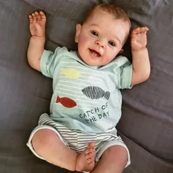 60CM Reborn Finished Doll Painted As in The Image Baby Child with Hair Painted Realistic Hand Painted Art Doll with Visible Vein