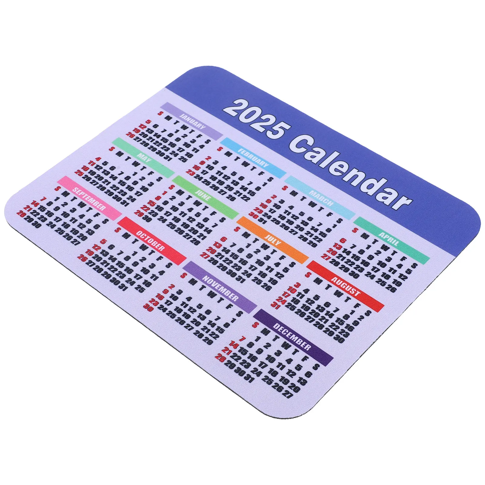 

Коврик для мыши с календарем 2025, черный, нескользящий, резиновый, для компьютера, офиса, игр, клавиатуры, настольный коврик для мыши