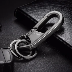 Metal Keychains for Men Key Ring Waist Keyring Hanged Key Holder Fashion Women Keychains with Two Rings Car Accessories