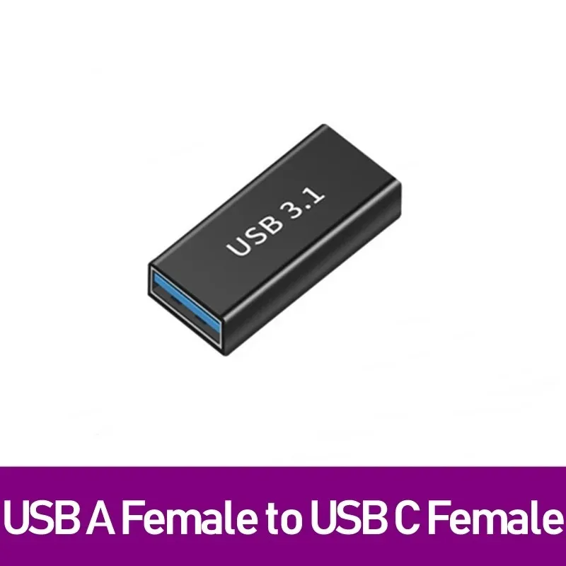 NNBILI Universal USB3.2 OTG Typ C Adapter USBC Stecker auf USB-A Stecker Buchse Konverter für MacBook Huawei Samsung Xiaomi Stecker