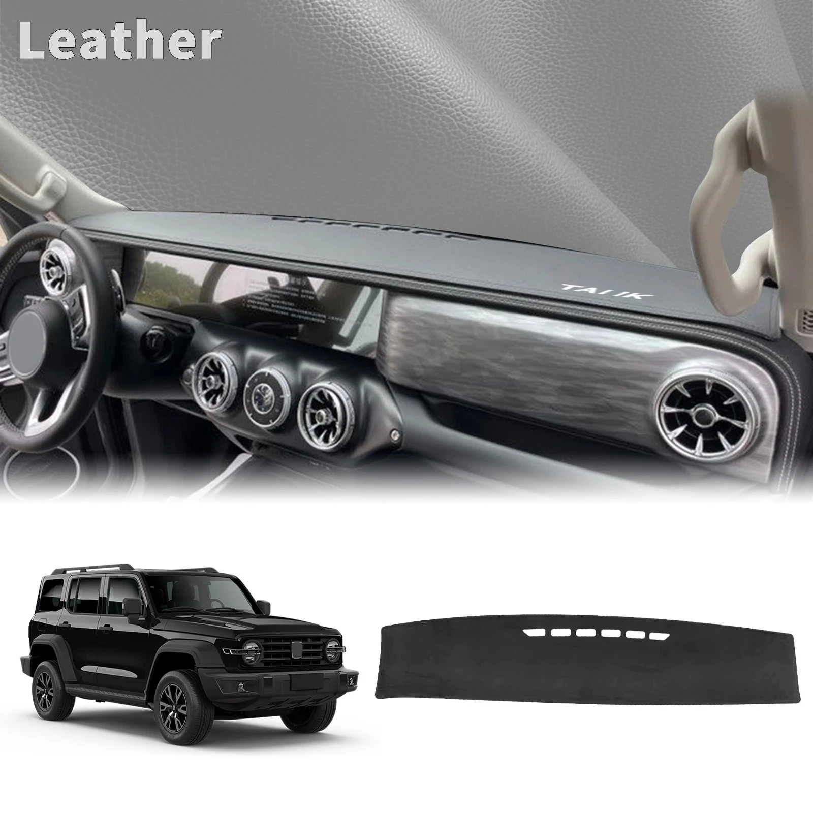 

fit for GWM TANK 300 2021 2022-2024 WIHTE Dashmat Dashboard Cover Pad DashMat Sunshade Protective Carpet Car Accessories