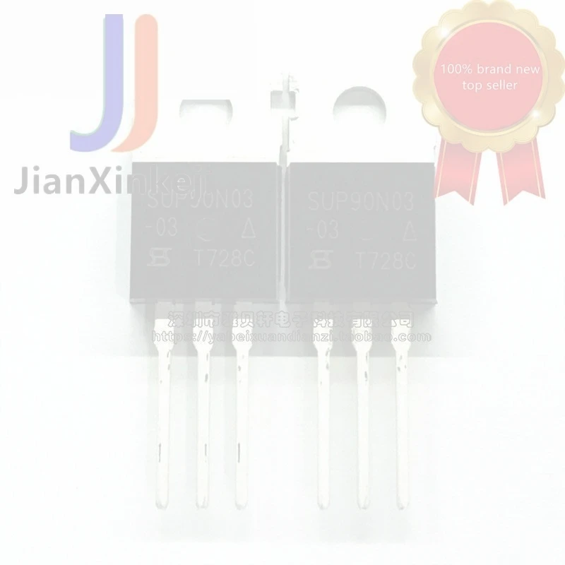 10pcs 100% orginal new SUP90N03-03-E3 N channel 30V 90A field effect MOS tube straight plug TO-220 connection
