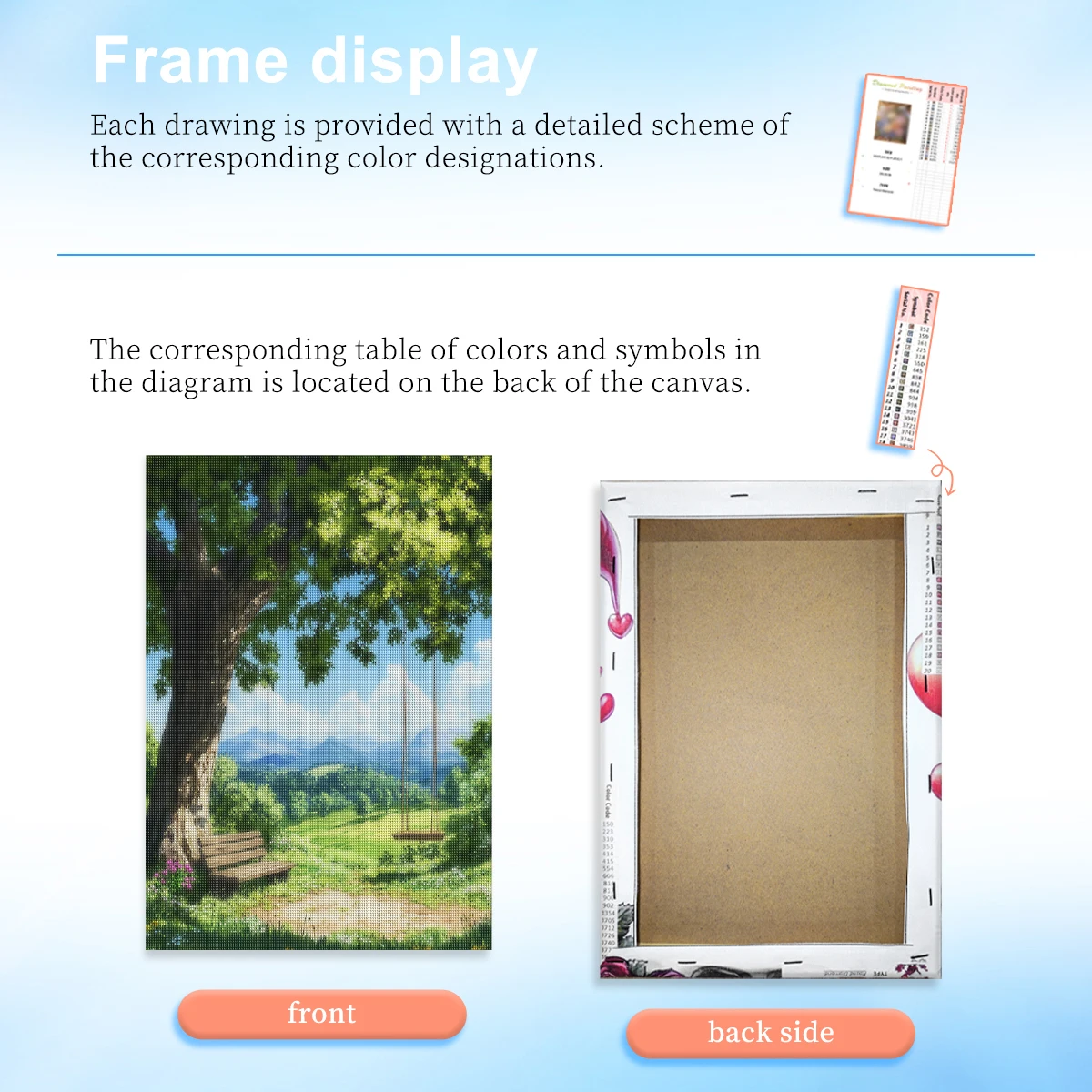 RUOPOTY Swing Under The Tree 5d Diamond Painting Home Wall Decor Diamond Painting Kits For Beginners Landscape Full Round Abstra