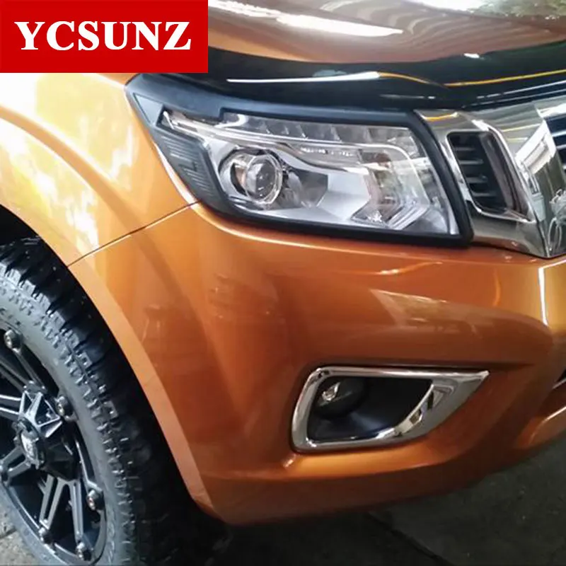 Headlights cover For Nissan Navara Np300 D23 2014-2020 Accessories For Nissan Frontier 2016 Car Styling Part YCSUNZ
