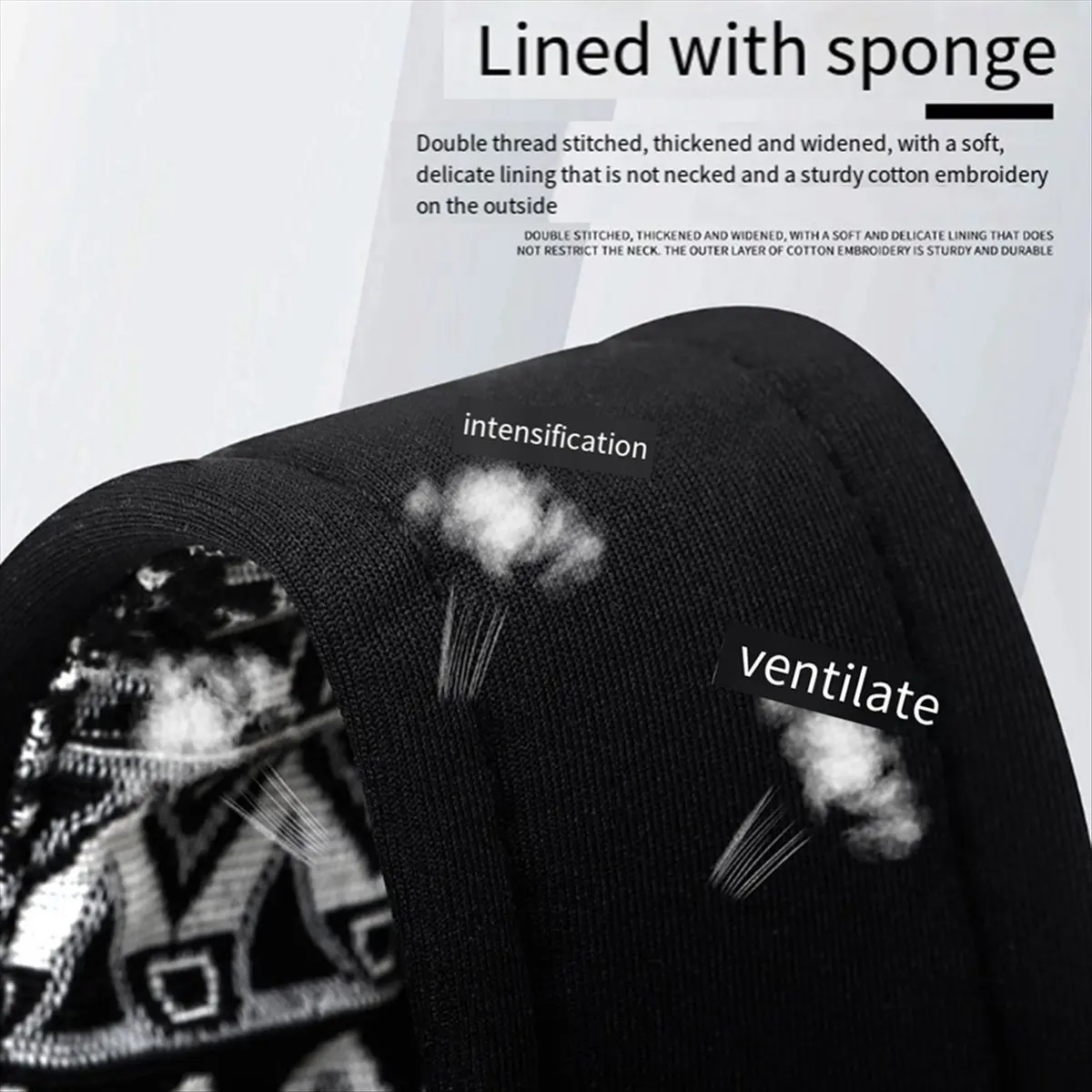 SPECIAL OFFER~Adjustable EVA Cotton Saxophone Neck Strap for High Alto Saxophone Universal Black and White