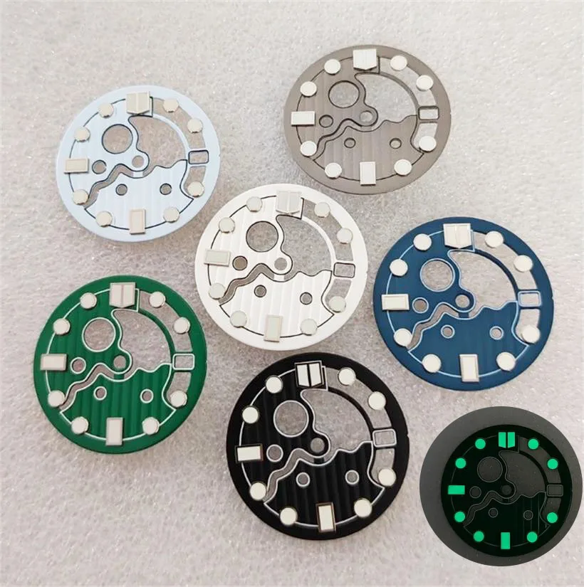 

28.5MM Hollow Out Watch Dial Suitable For NH35 NH36 Mechanical Movement Luminous Dial Literal Watch Accessories