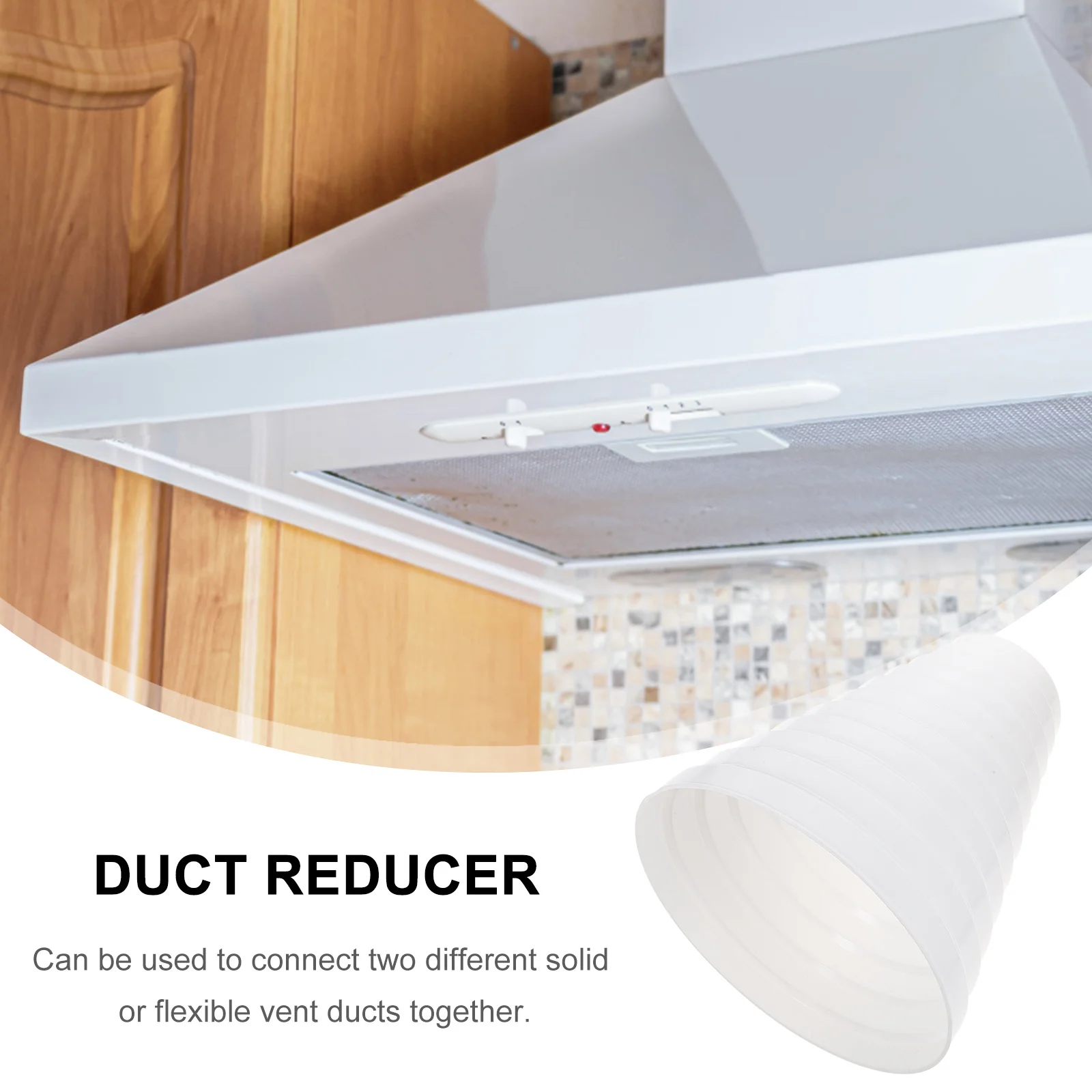 

2Pcs Dryer Duct Connector PVC Material Wear-Resistant Durable Hvac System Ventilation Adapter Dryer Duct Connector