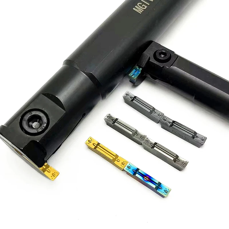 

11pcs combination 5/8"MGIVR lathe slotting cutter with MGGN200/250/300 carbide slotting blade for stainless steel, quench