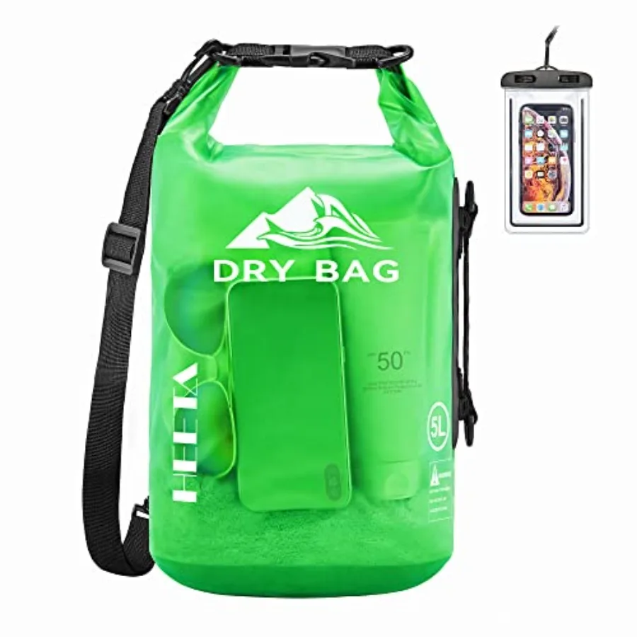 

Dry Bag Waterproof for Women Men 5L/10L/20L/30L/40L Roll Top Lightweight Dry Storage Bag Backpack with Phone Case for Travel Sw