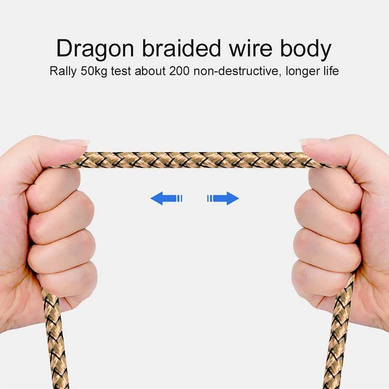 USB A auf Typ C Ladekabel Schnellladegerät Nylon Datenkabel für iPhone Android Huawei Samsung TypeC Ladegerät 1M 2M 3M – Detail 4