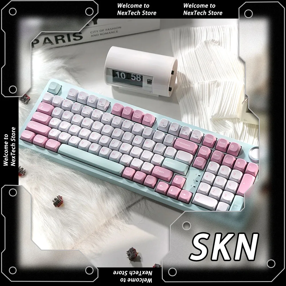 SKN Green Dragon 4.0Ultra Three Mode Mechanical Keyboard  8k Gasket Hot Swap Gaming Keyboard Bluetooth Wireless Custom PC Gamer