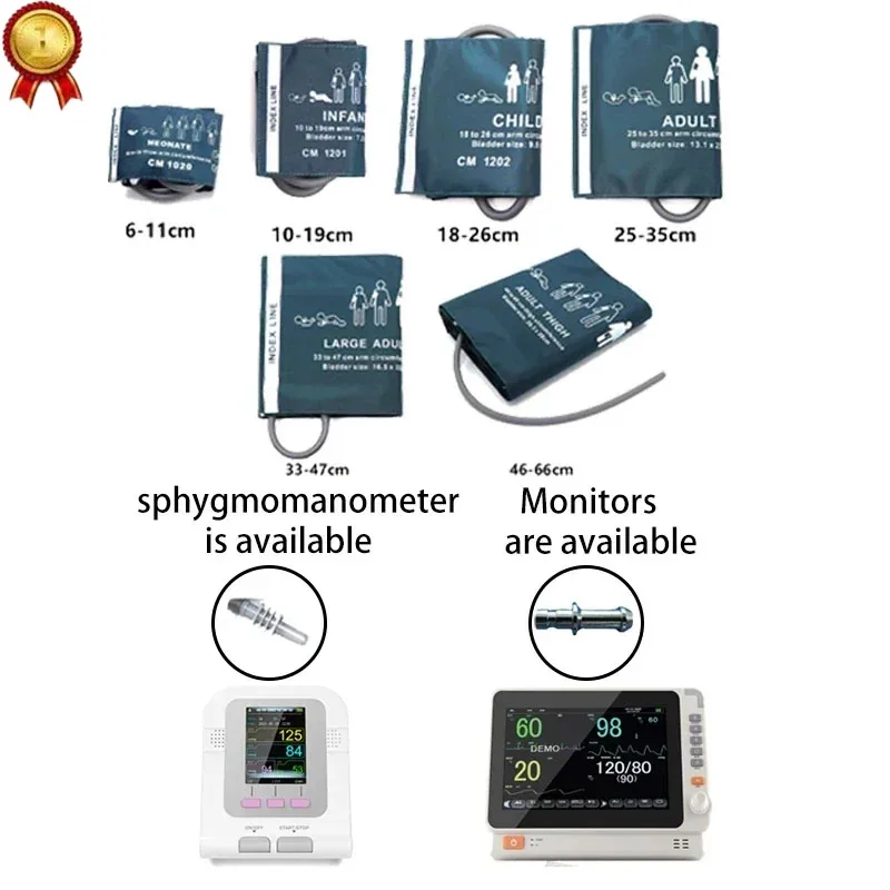 

Манжета-Сфигмоманометр на манжетах с разъемом, 6 размеров