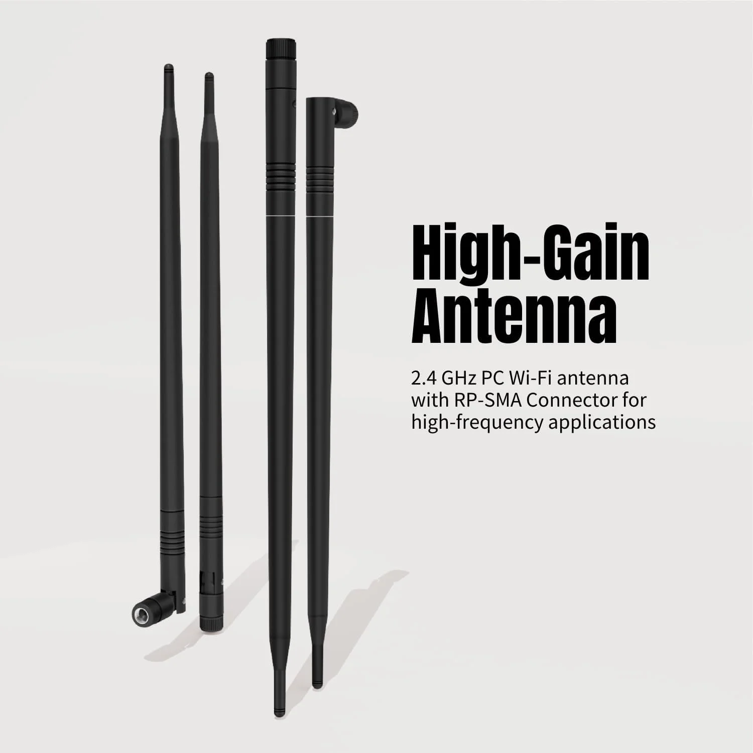 TNP 10 dBi WiFi Antenna - 2.4 GHz Antenna Network Compact Omni Directional RP SMA Connector for PC Desktop Computer Wi-Fi Router