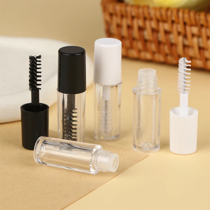 3PCS Leere Mascara Rohr Mit Wimpern Zauberstab Wimpern Creme Wachstum Lösung Container Nachfüllbare Flasche Make-Up-Tool
