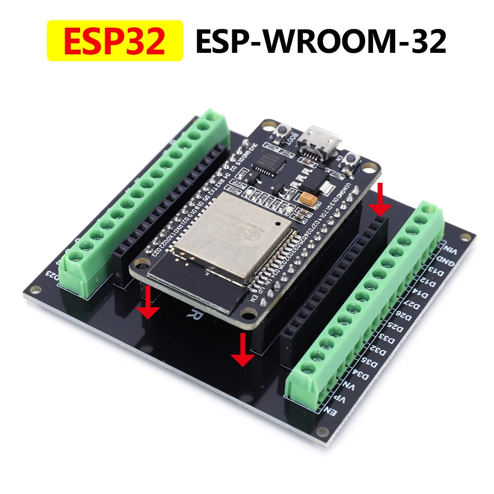 ESP32 Development Board Type C Micro Dual Core NodeMCU-32S Lua 30Pin WiFi+Bluetooth Module+ESP32 Breakout Board Ultra-Low Power