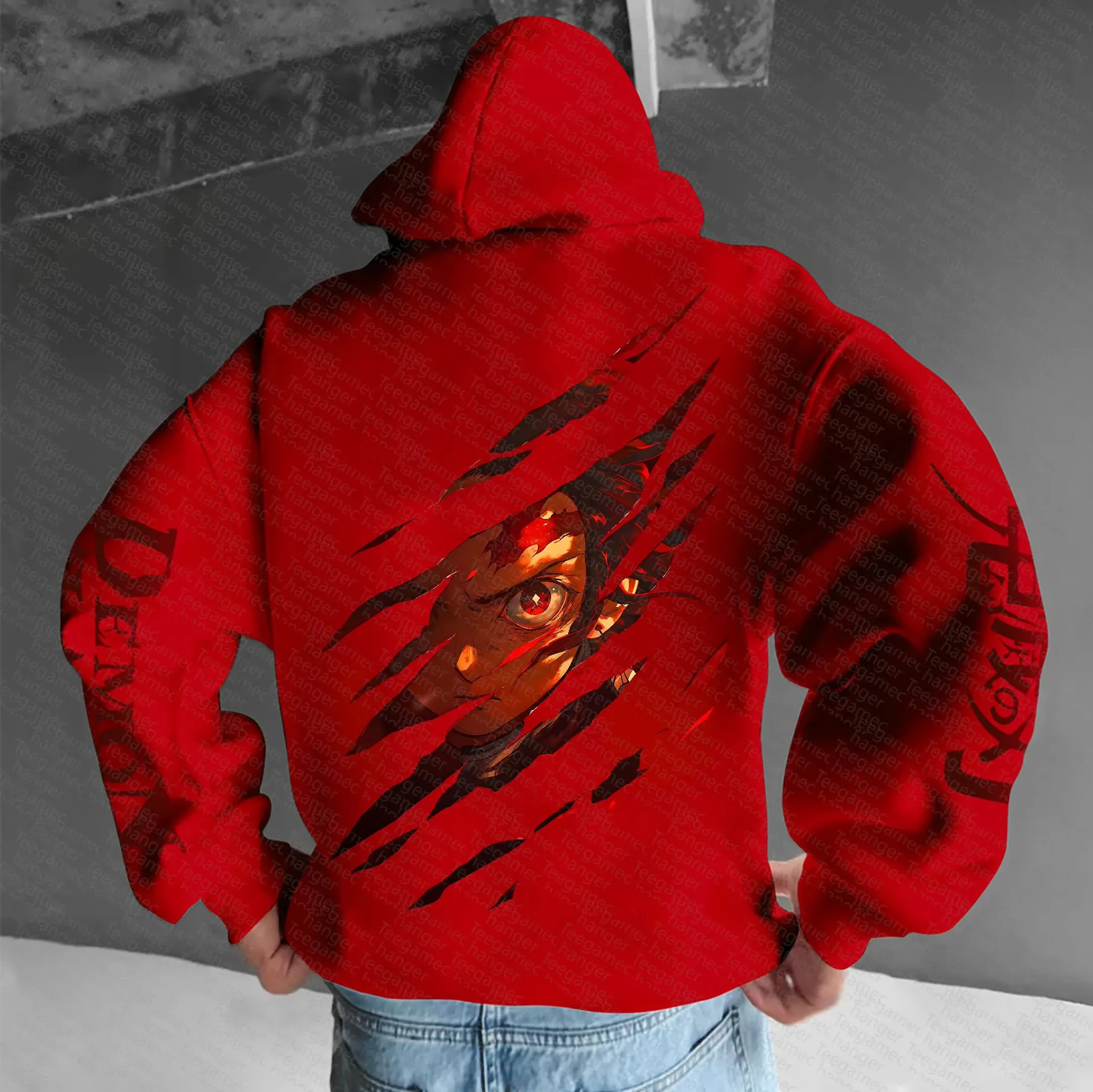 هودي Demon Slayer - قطن خالص، ناعم ومطاط، مسامي ومريح، رائع للتمرين والترفيه، هودي أنيق. #1