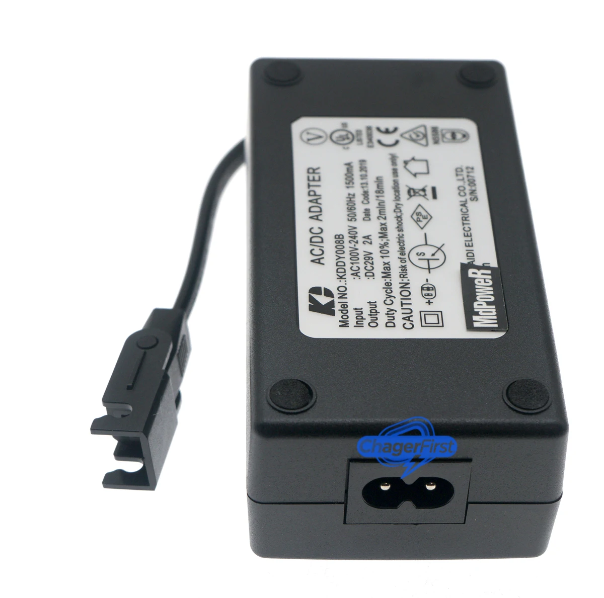 Genuine Kaidi KDDY008B 29V 2A 58W Power Adapter for Electric Recliner Lift Chair Sofa Theater Seat 2-Pin Locking Plug