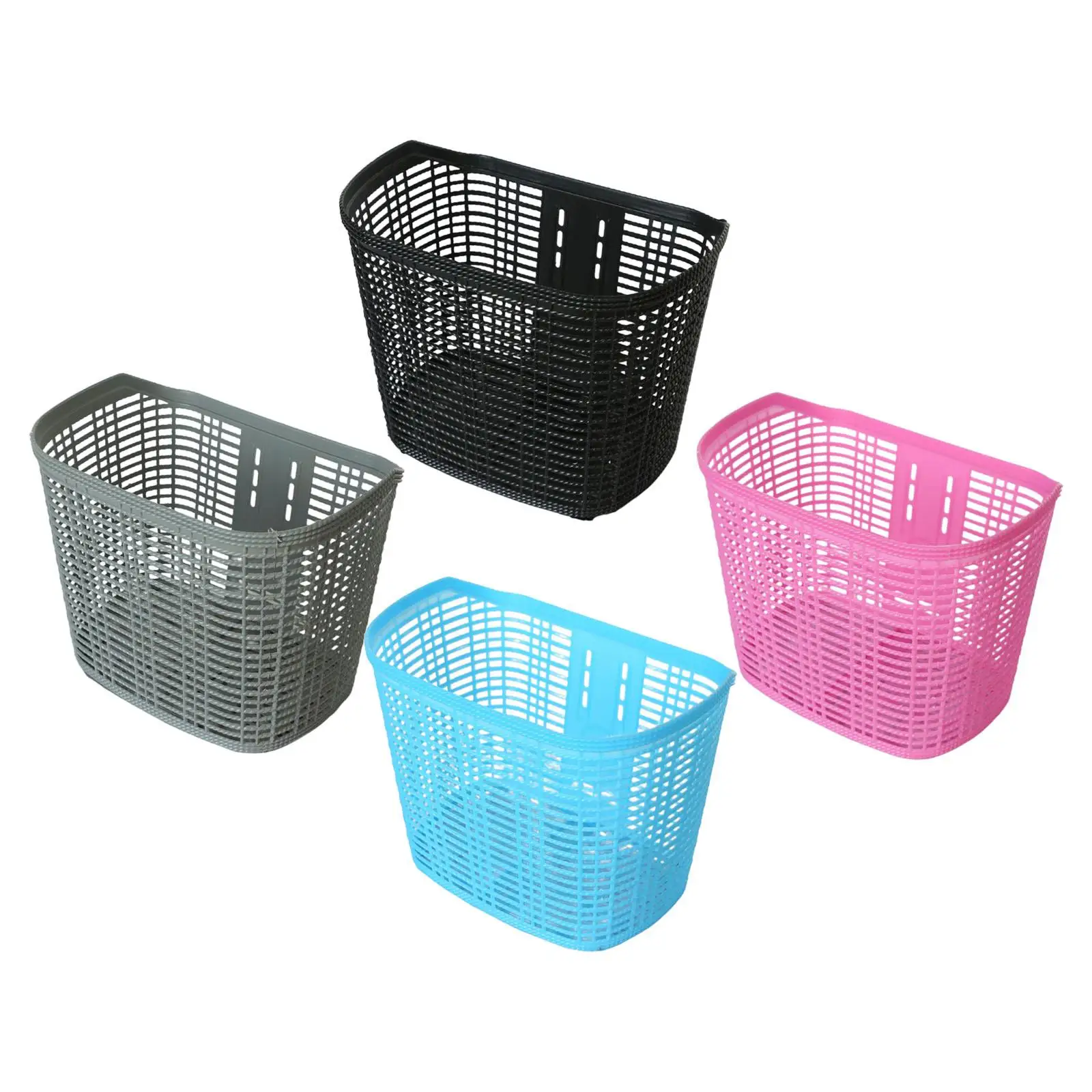 Plastic Bike Basket Commuting for Mountain Bike Picnic Shopping Pet Carrier Cycling Accessories Handlebar Basket Storage Basket