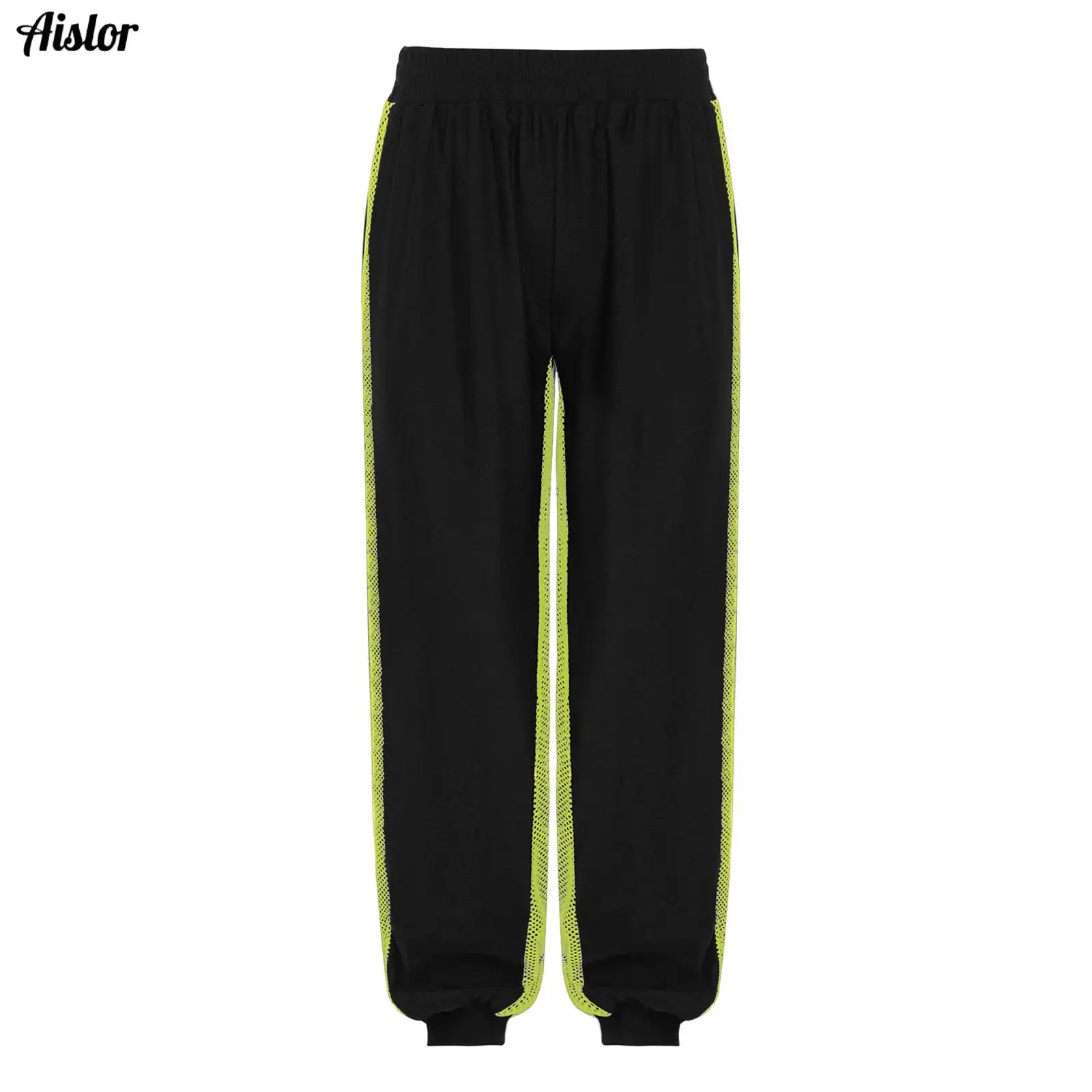 

Contrast Color Loose Cargo Pants For Girls Clothes Jazz Show Stage Outfit Kids Hip Hop Street Dance Costume