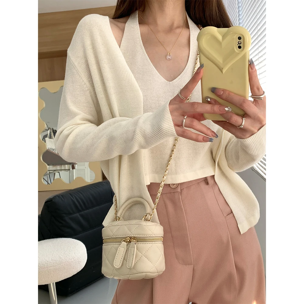 

Корейский вязаный свитер с длинными рукавами, имитация двухслойности, повседневный, удобный, всесезонный, модный, в разных цветах