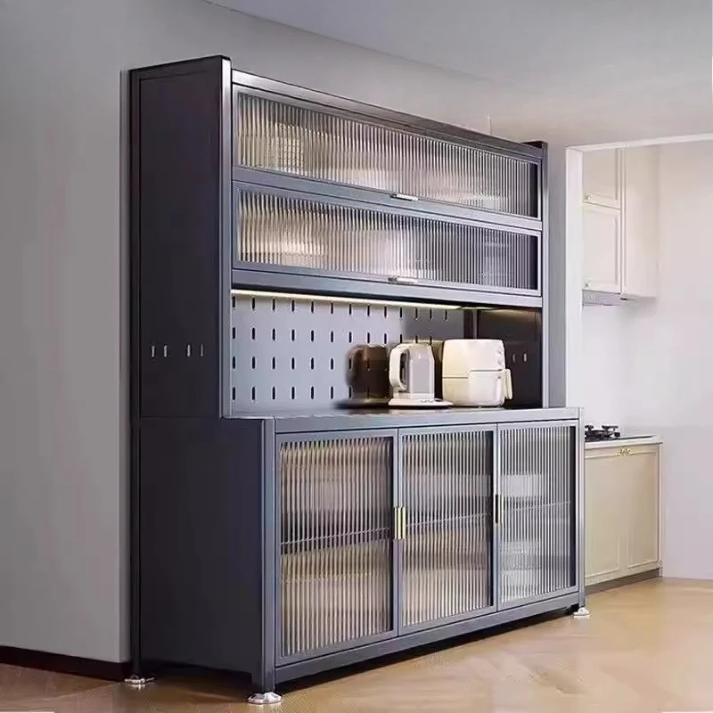 

Modern Minimalist Multifunctional Sideboard Dustproof Storage Carbon Steel Cupboard Senple Ek Dirab Dining Room Furniture